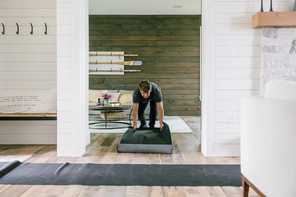 Padding and protecting furniture before a move